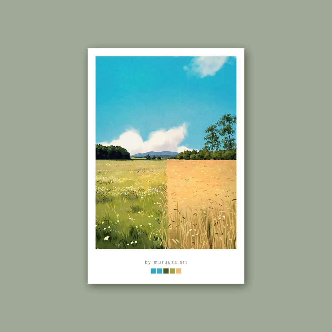 Umetniški tiski razglednic v stilu polaroida A6