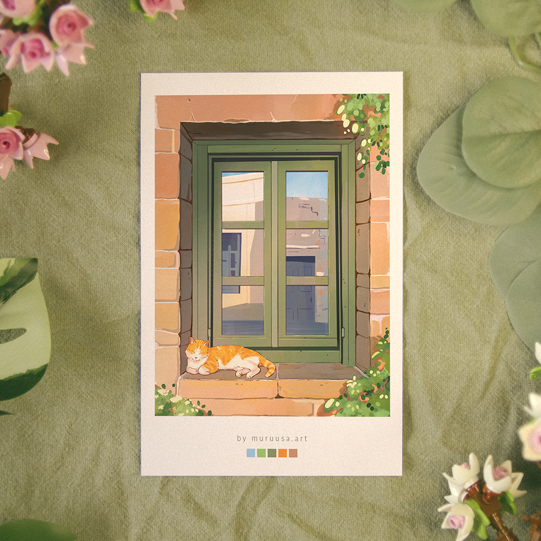 A6 Polaroid-Style Postcard Art Prints