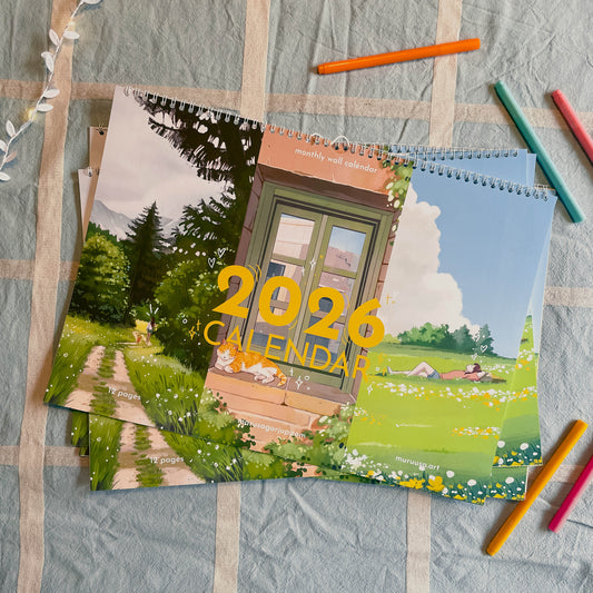 2026 Illustrated Wall Calendar