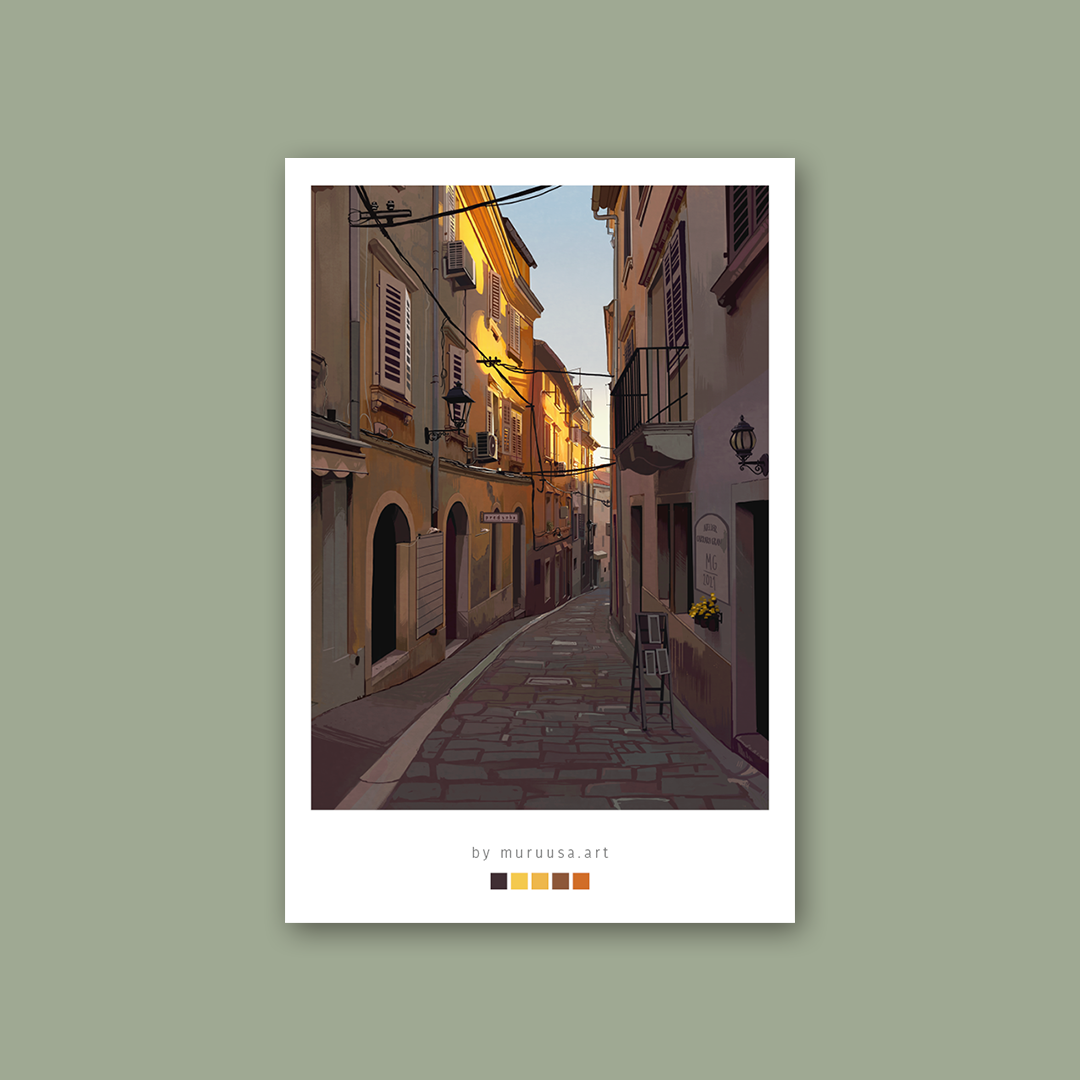 Umetniški tiski razglednic v stilu polaroida A6