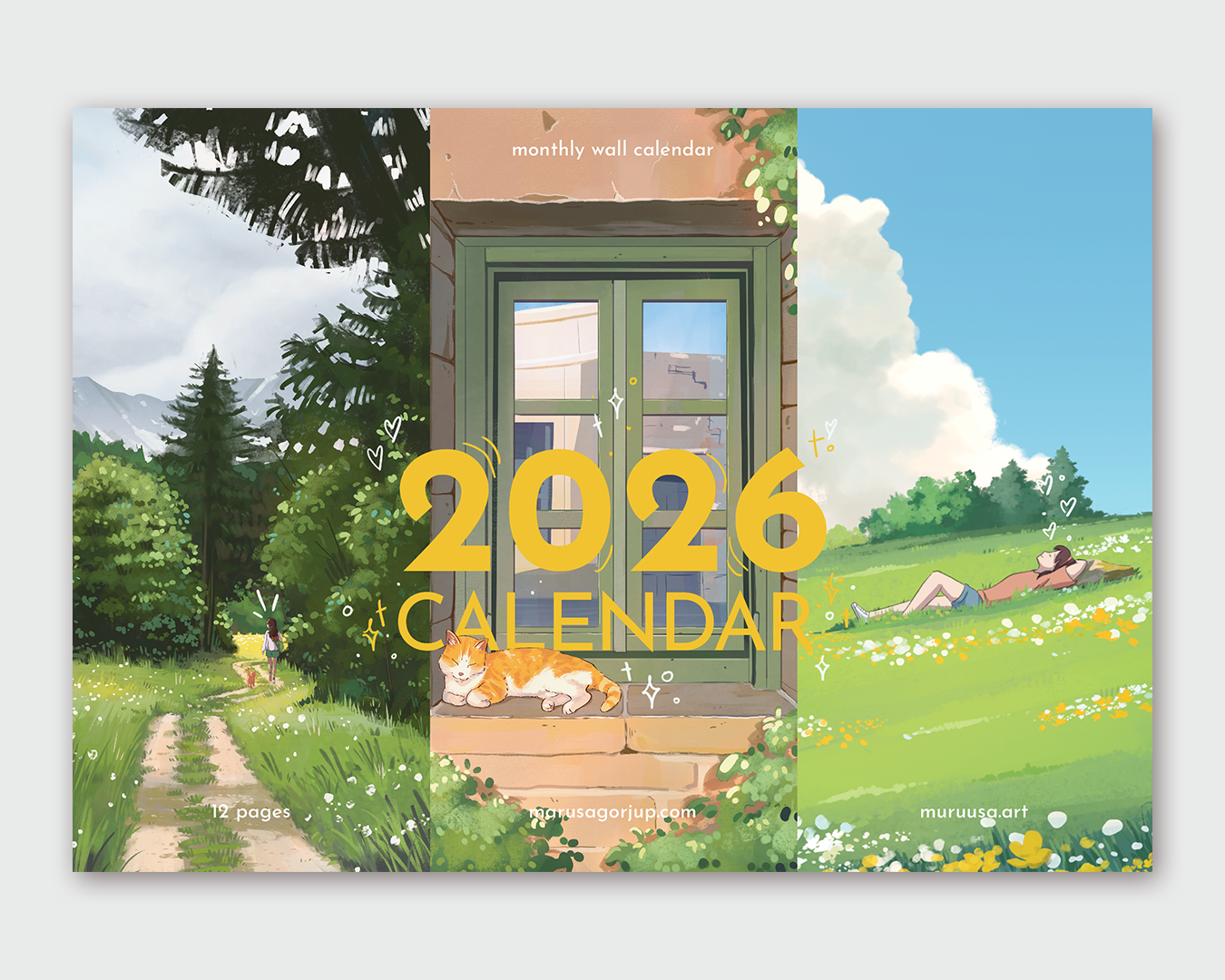 2026 Illustrated Wall Calendar