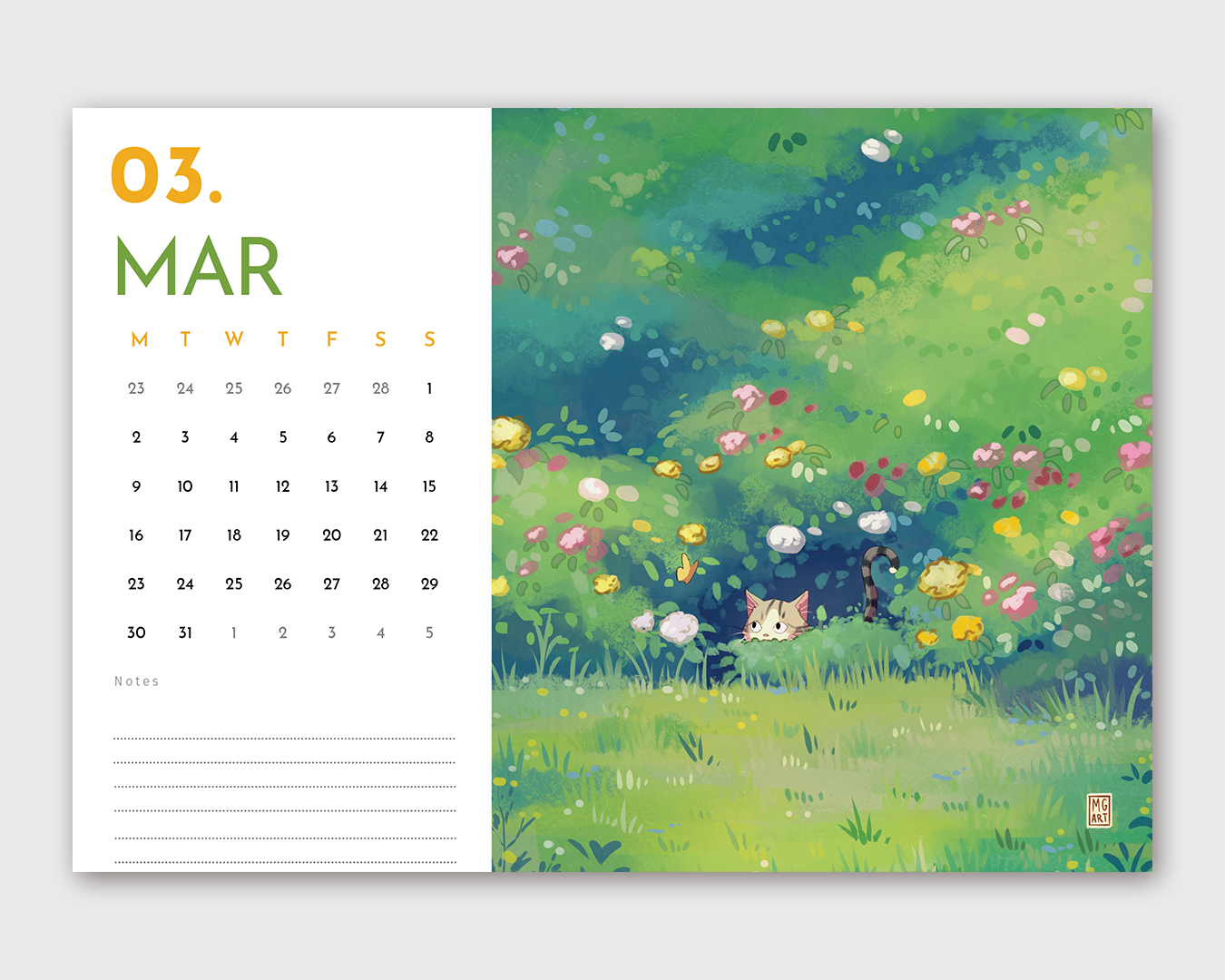 2026 Illustrated Wall Calendar