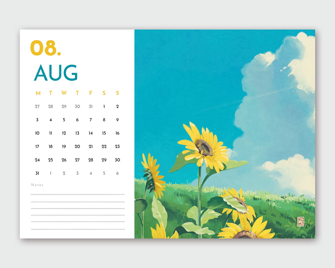 2026 Illustrated Wall Calendar