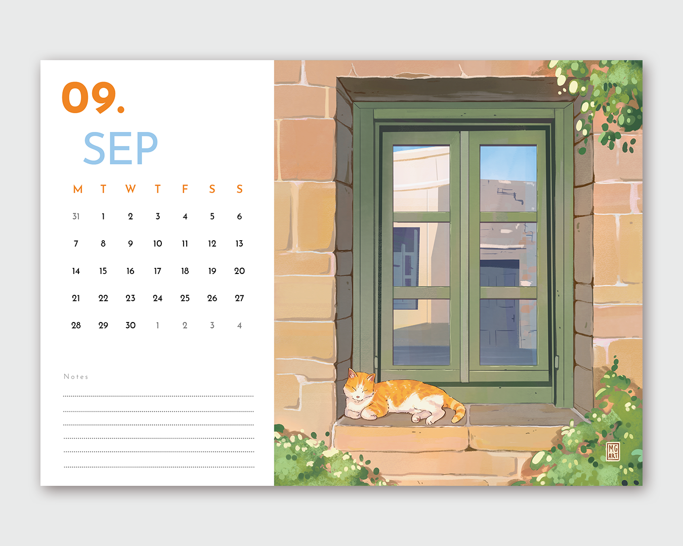 2026 Illustrated Wall Calendar