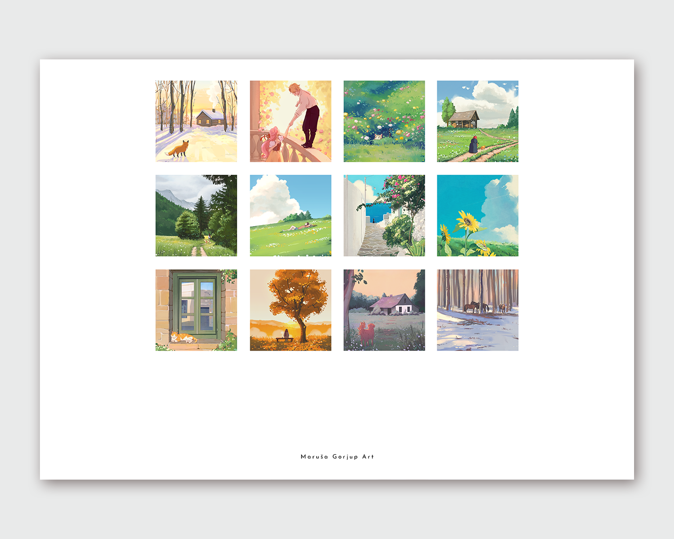 2026 Illustrated Wall Calendar