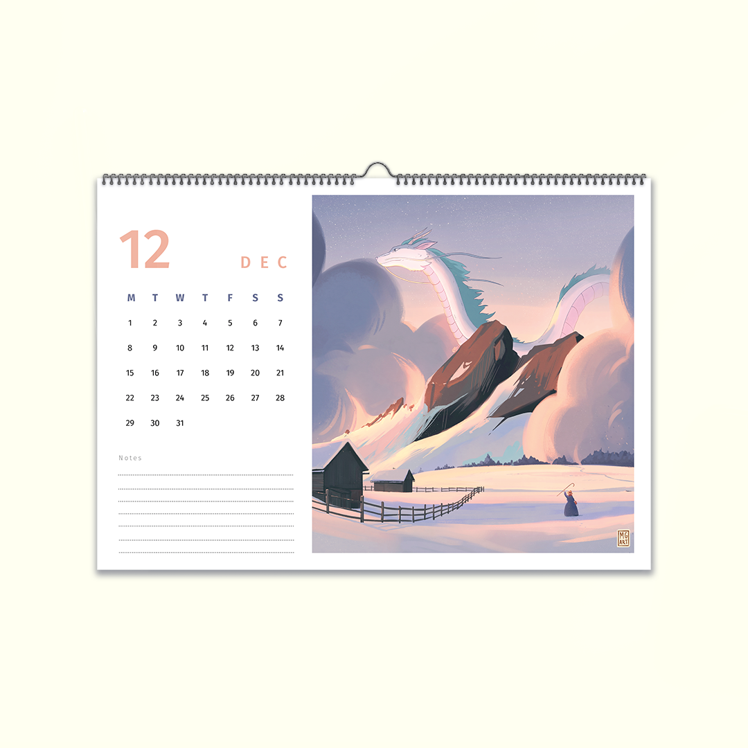 2025 Illustrated Wall Calendar