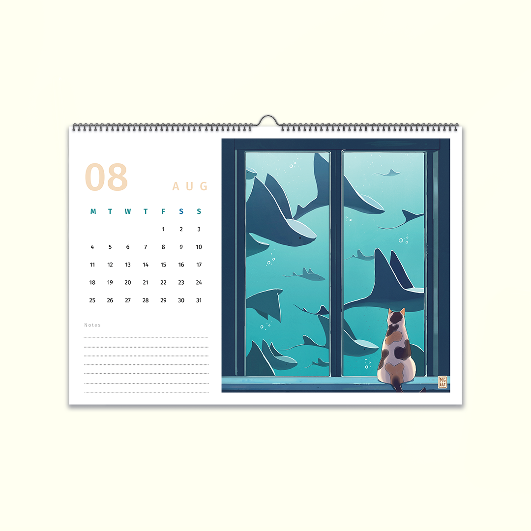 2025 Illustrated Wall Calendar