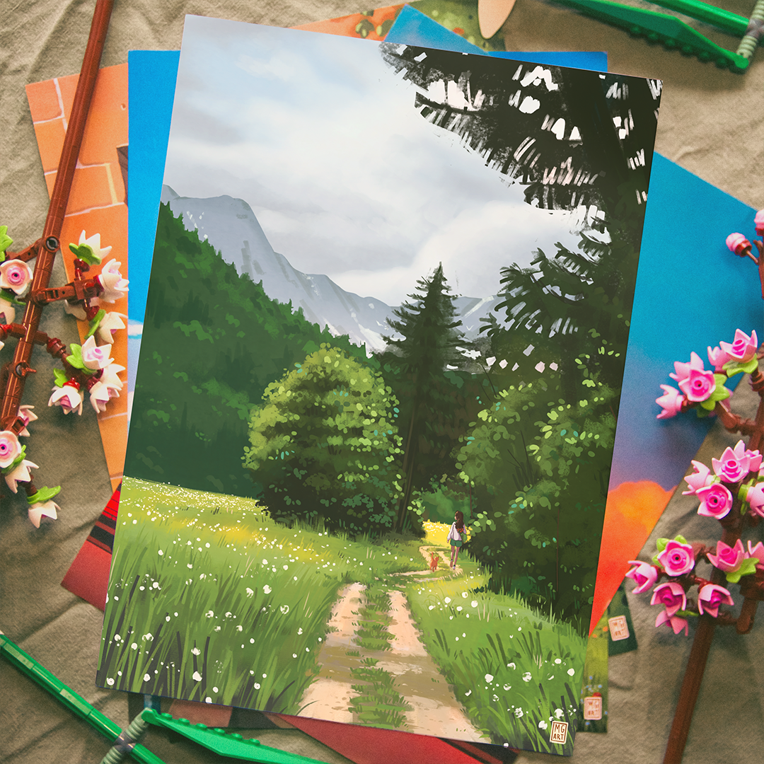 A4 Anime Style Art Prints